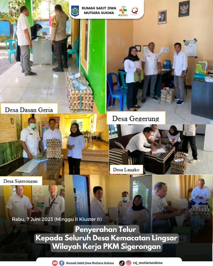 GIAT LANJUTAN BHAKTI STUNTING CIVITAS HOSPITALIA RSJ MUTIARA SUKMA DI WILAYAH KERJA KECAMATAN LINGSAR